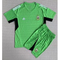Dětský Fotbalový dres Argentina Brankářské MS 2022 Domácí Krátký Rukáv (+ trenýrky)